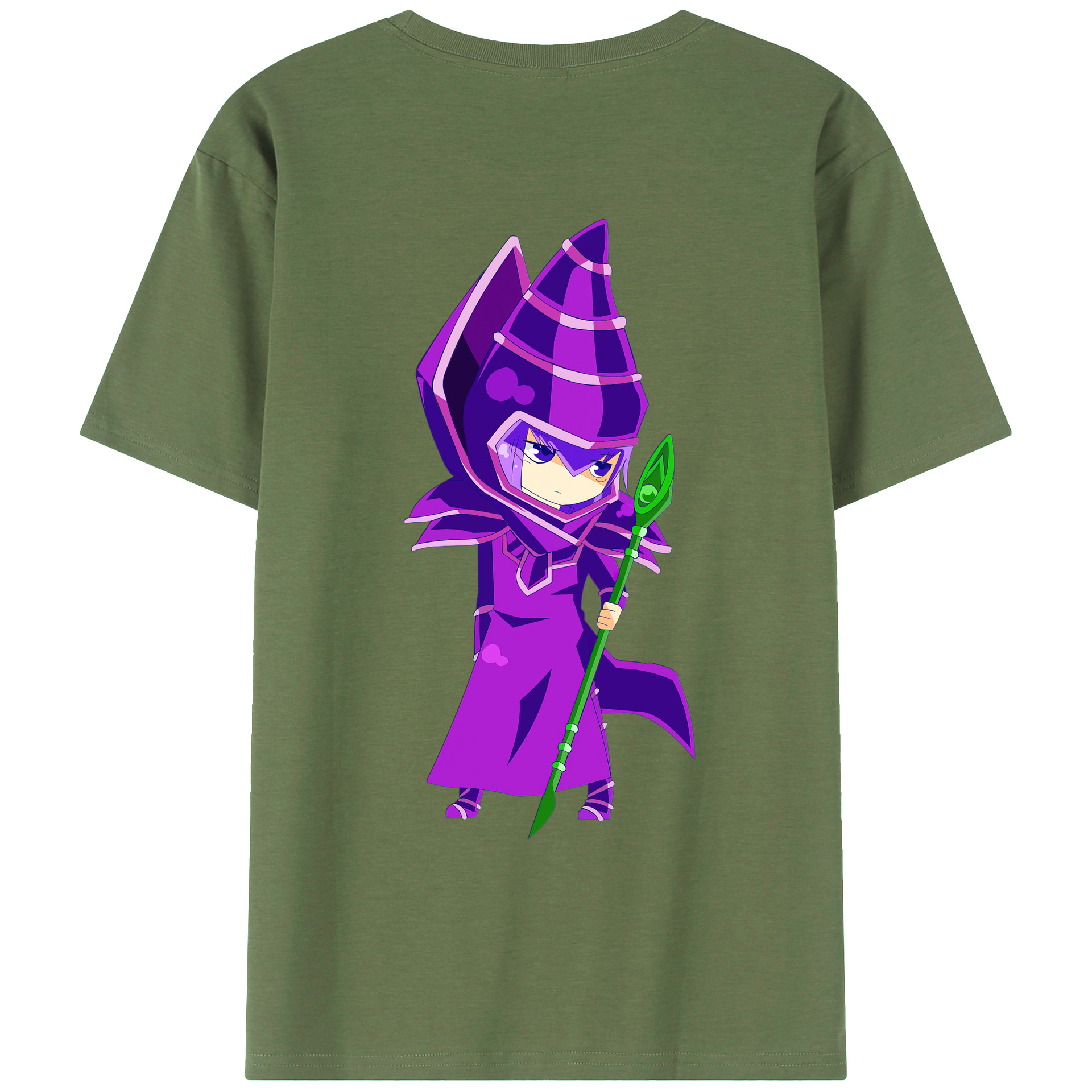 （画像用） 遊☆戯☆王 Yu-Gi-Oh! 綿100％ メンズ半袖Tシャツ（バックプリント） 通気性